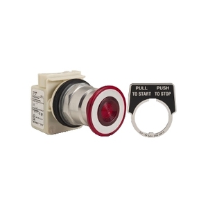 Per interruttori a pulsante con manopola rossa a 3 posizioni da 30 mm SCHNEIDER ELECTRIC 9001KR8P1R - Product Image 1