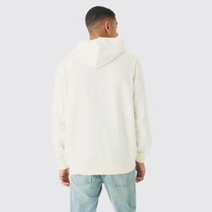 Ventes en gros de sweats à capuche pour hommes de haute qualité, logo personnalisé, pulls thermiques, couleur unie, vêtements de rue, polaire avec motif 3D, approvisionnement OEM ODM - Product Image 4
