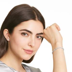 สร้อยข้อมือเพชรทรงมาร์ควิส ทรงกลม และทรงลูกแพร์ สำหรับเป็นของขวัญวันวาเลนไทน์ - Product Image 2