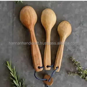 Cuillère en bois de la meilleure qualité, cuillère et fourchette faites à la main, cuillère pour soupe, thé, sel, de la meilleure qualité en provenance d'Inde - Product Image 2