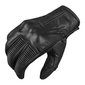 Gants d'équitation en cuir professionnel classique véritable de qualité unisexe tendance pour la sécurité et le style de la moto - Product Image 1