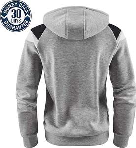 Sudadera con capucha de lana de algodón 100% de peso pesado para hombres invierno cálido sin forro cómodo elegante características personalizadas capucha antiarrugas - Product Image 2