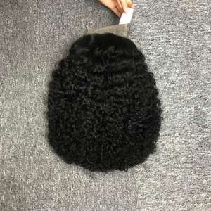 Pelucas de cabello humano con cierre de encaje rizado birmano SDD de Color Natural barato, cutícula cruda alineada para extensiones de cabello de mujeres negras - Product Image 3