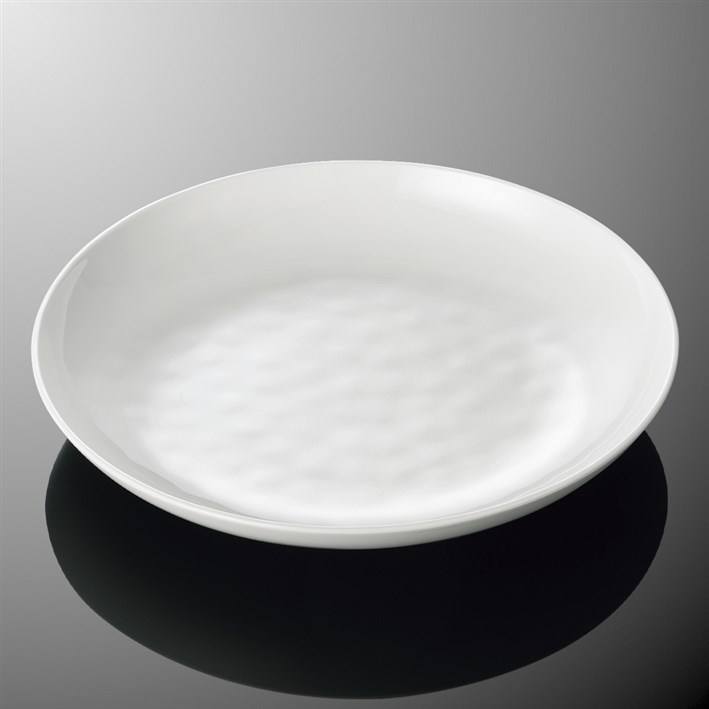 จานสลัดกลม30ซม. สีขาว