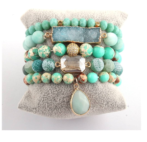 Factory Direct Beaded <b>Bracelet</b> Jewelry Gift <b>Elastic</b> Classic Fancy Beads <b>Bracelet</b> for Women Girls Gifts Used - Product Image 5