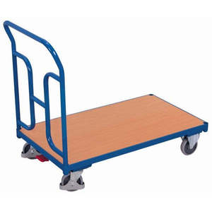 Variofit Industrial <b>Four</b>-<b>Wheel</b> Push Bar <b>Trolley</b> 250 Kg Load Capacity 880 X 500 Mm Loading Area with OEM Customization Options - Product Image 1