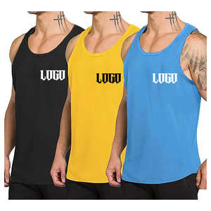 <b>Men's</b> Quick Dry Casual Tank Top Athletic 100% Cotton Gym Vest Customized Regular Fit Crewneck High Stretch Eco-Friendly Exercise - Product Image 6