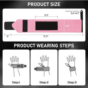Muñequeras ajustables y duraderas para entrenamiento de gimnasia, equipo de levantamiento de pesas de seguridad para levantamiento de pesas y envolturas de entrenamiento cruzado - Product Image 5