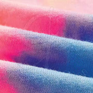 Hoodies courts 100 % coton pour femme, personnalisables avec logo, manches longues, en molleton, style décontracté hiver, tie-dye, en vente - Product Image 6