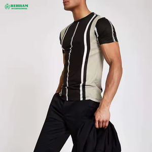 T-shirt à col rond en polyester/coton doux pour homme, personnalisable, longueur standard, imprimé, coupe classique, écologique, séchage rapide - Product Image 3