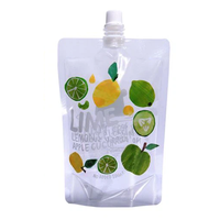 Pochette pour boisson liquide en plastique imprimée personnalisée Doypack support à presser avec bec verseur en plastique emballage pour jus de nourriture et autres boissons