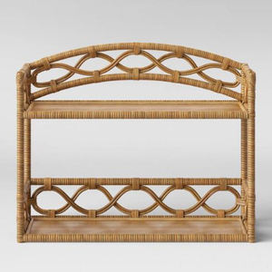 Vente en gros Étagère murale suspendue en rotin durable pour rangement pratique Artisanat Design vietnamien Étagères empilables pour chambre - Product Image 1