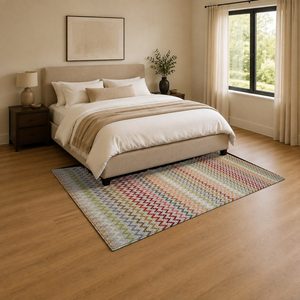 RUGS DEPOT LXDP-0447 Großhandel Terrakotta-Gold Traditioneller Anatolischer Digital Bedruckter Maschinenwaschbarer Chenille-Teppich Rutschfest - Product Image 3