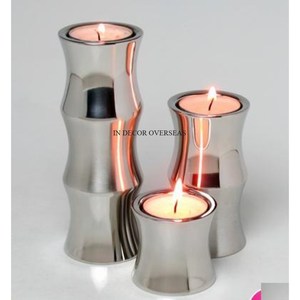 Best Quality Mango Wooden And Gold Plated Heavy Duty Metal Made Set Of 3 Candle <b>Stick</b> Holder Home And Hotel <b>Lighting</b> Supplies - Product Image 5