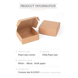 Joya caja de papel de embalaje cajas de joyería con bolsa de papel logotipo personalizado cartón marrón reciclado papel Kraft calcetín embalaje - Product Image 2