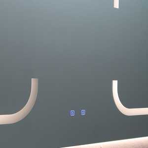 Espejo de Baño LED Rectangular Moderno de 180x80 con Retroiluminación LED, Montado en la Pared, Resistente al Agua, con Interruptor Táctil - Product Image 4