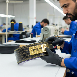 Ceinture de soutien pour la musculation et le powerlifting Rexfit Sports en cuir robuste, soutien du dos pour la salle de sport et le powerlifting - Product Image 5