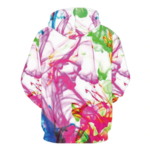 Sweat à capuche oversize en molleton coton/polyester personnalisé par sublimation, imprimé sérigraphié, coupe carrée, délavé à l'acide, pour homme, hiver - Product Image 5