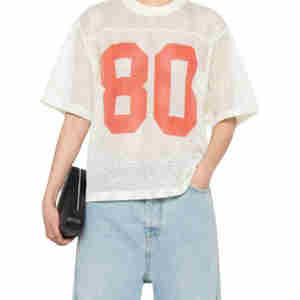 OEM Unisex de diseño personalizado de fútbol americano Jersey de talla grande transpirable para hombres y mujeres de verano de tamaño adulto - Product Image 3