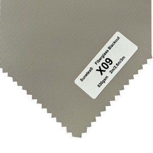 530GSM Color sólido fibra de vidrio y PVC Blackout ventana cortina tela para persiana enrollable - Product Image 3