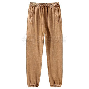 Pantalones con Lavado Ácido para Hombre, Corte Relajado, Uso Diario, 100% Algodón, Cintura Media, Tela Suave, Estilo Moderno - Product Image 6