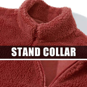 High Quality Full Zip Fleece Jacket Warm and Comfortable Outerwear With Zipper for Winter and Casual Wear - Product Image 3