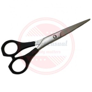 Venta al por mayor de acero inoxidable con logotipo personalizado tijeras de peluquero de alta calidad mango de plástico Cuidado Personal tijeras de aseo - Product Image 3