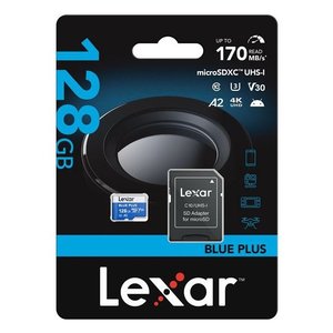 For MicroSD 128GB Blue Plus LMSBLPL128G BNANG Class 10 V30 U3 A2 <b>4K</b> Memory Card for <b>Camera</b> <b>Drone</b> Dvr - Product Image 2