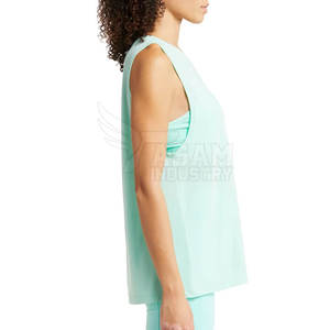 Débardeur basique en coton de haute qualité pour femmes, vente en gros, débardeur extensible élégant, débardeur uni personnalisé pour femmes - Product Image 4