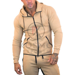 Sweat à capuche zippé épais pour hommes Mode hivernale Vêtements en polaire vierge avec logo personnalisé imprimé Style 3D en tissu éponge - Product Image 5