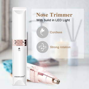 Mini recortador eléctrico 2 en 1 para vello de nariz y cejas, herramienta de aseo portátil que funciona con batería - Product Image 3