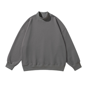 Sweat-shirts à col rond en molleton 100% coton de haute qualité 380g, vêtements de rue personnalisés, hiver, écologiques, coupe régulière pour hommes - Product Image 1