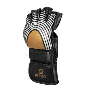 Gants de MMA en cuir de haute qualité, conçus sur mesure, tailles adultes 8oz 12oz 14oz, respirants, anti-humidité, entraînement en extérieur FUJES - Product Image 5