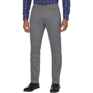 Pantalones DKNY para Hombre, Estilo Casual Elegante, Corte Recto, Cintura Media, 100% Algodón, Color Gris, Talla XL, Logotipo Personalizable, Antiarrugas, con Cierres - Product Image 1