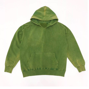 Vente en gros de sweats à capuche d'automne d'hiver 100% coton pour hommes vêtements de rue surdimensionnés avec motif solide en vente - Product Image 1