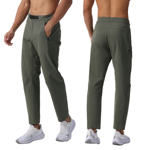 Pantalon de jogging décontracté sportif XL pour homme Pantalon de gym taille moyenne à séchage rapide de haute qualité avec ouverture à glissière et cordon de serrage plat - Product Image 4