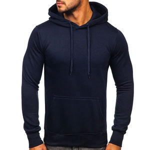 2025 hommes coupe ample poids lourd décontracté streetwear pull à capuche uni blanc bruyère hommes coupe ample poche avant à capuche - Product Image 3