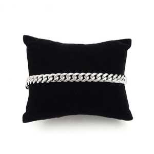 Pulsera de Eslabones Cubanos de 6mm, Plateada en Rodio, Chapada en Oro de 18K, Oro Rosa, Material de Diamante Moissanita, Religiosa, para Regalos y Fiestas - Product Image 6