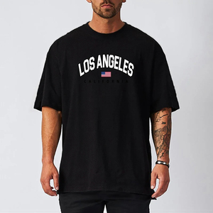 Camiseta de entrenamiento de gran tamaño con logotipo personalizado al por mayor, camiseta de gimnasio con estampado naranja para hombre con UPF50, ropa deportiva de secado rápido, cómoda y transpirable - Product Image 5
