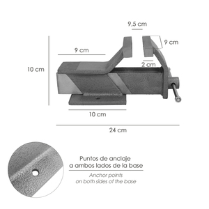 Morsa da banco in acciaio 80 mm. - Product Image 2