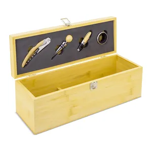Set da Vino in Bambù Personalizzato Tuala, Accessori Premium per Bar - Product Image 1