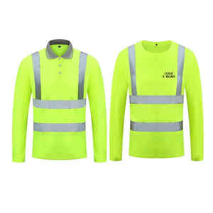 Camisa reflectante para hombre, ropa de trabajo de seguridad, camiseta transpirable de alta visibilidad, cinta reflectante, ajuste cómodo y duradero - Product Image 2