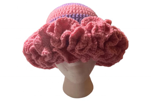 Gorro de Ganchillo Hecho a Mano con Volantes, Gorro de Lana de Algodón Personalizado con Volantes para Uso Diario o Fiestas, Venta al Por Mayor - Product Image 6