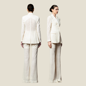 Los Pantalones de mujer más vendidos, pantalones acampanados NADIA, pantalones largos acampanados, embalaje personalizado, ropa de mujer elegante, marca de lujo - Product Image 1