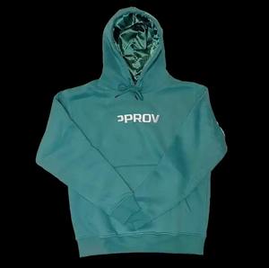 100% Cotton Drop Shoulder <b>Fleece</b> Oversized <b>Hoodie</b> for Women Custom Logo Embroidery Satin <b>Lined</b>-for Winter - Product Image 5