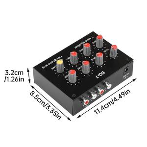 Amplificador de Audio ECUALIZADOR DE 7 etapas, alto, medio, bajo, ajustable, para Audio preamplificador de teléfonos, ordenadores, auriculares <span class=keywords><strong>Soun</strong></span> - Product Image 4