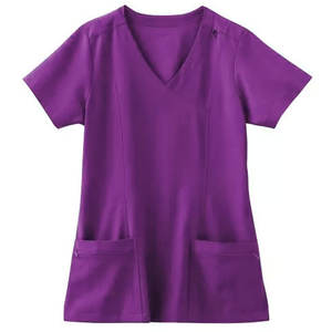 เสื้อสแปนเด็กซ์ผ้าแคนวาสโรงพยาบาลระบายอากาศได้ดีผ้าสแปนเด็กซ์ขนาดออกแบบได้ตามต้องการฤดูร้อน - Product Image 2