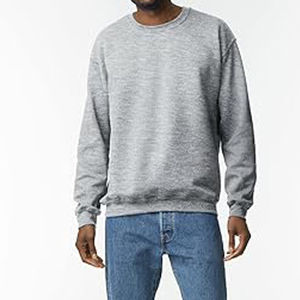 Pull-over personnalisé pour hommes, sweat-shirt Streetwear, sweats à capuche teints en couleur unie, sweat-shirt à col rond unisexe pour adultes pour hommes - Product Image 4