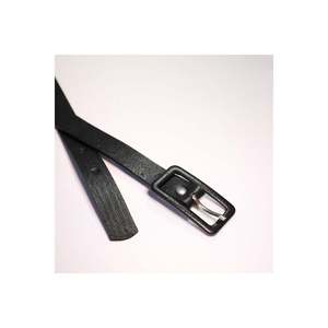 Ceinture fine rectangulaire à boucle recouverte pour femme, ceinture de pantalon, ceinture de veste, ceinture de chemise - NOIR - Product Image 3