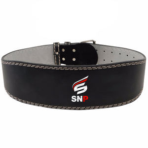 Ceinture d'haltérophilie RTB en cuir véritable 10mm Pro protecteur de fitness respirant pour hommes pour les fans de dynamophilie et d'anime - Product Image 1
